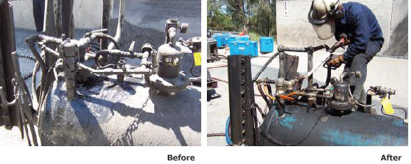 Oil Field Cleaning Before & After Oil Field Cleaning Before & After