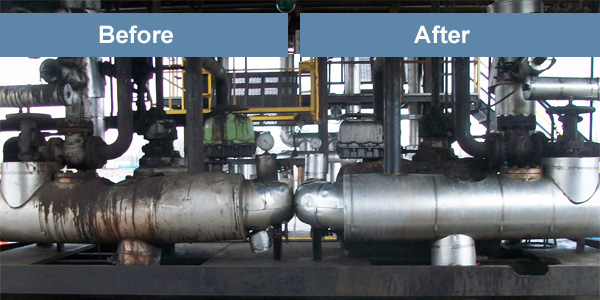 Tar Removal Before & After Tar Removal Before & After